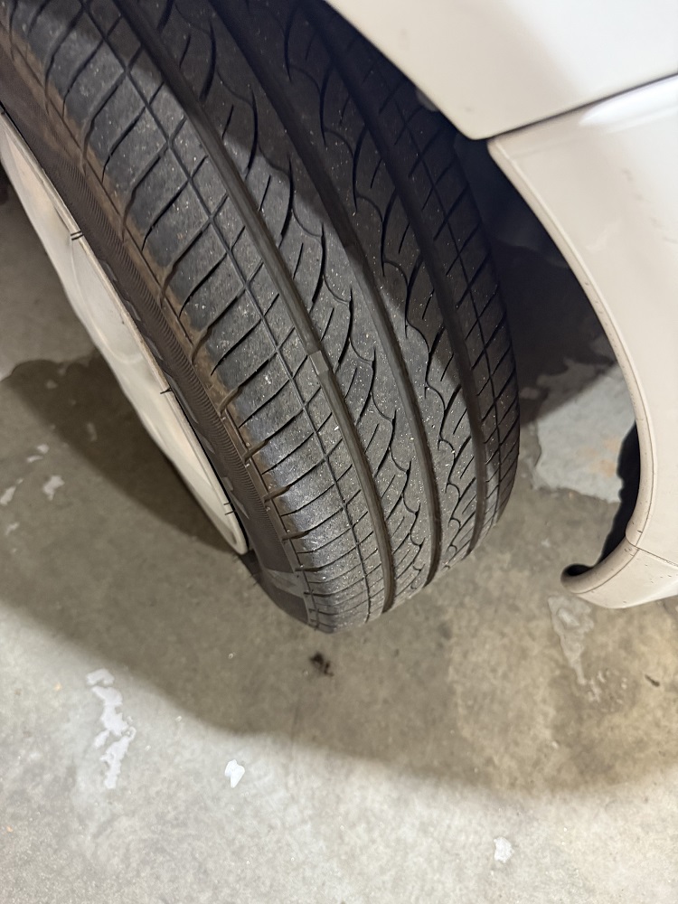 All tyres were very scalloped and noisy