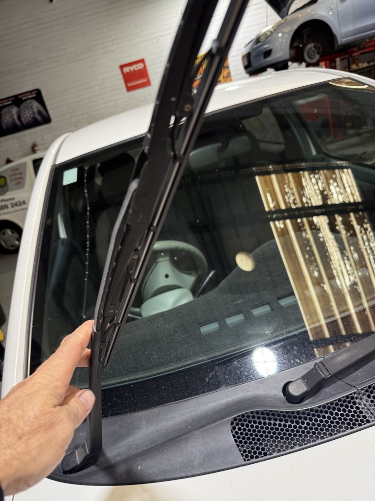 Wiper blades front and rear are worn out